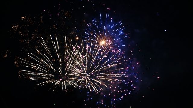 彩夏祭の花火